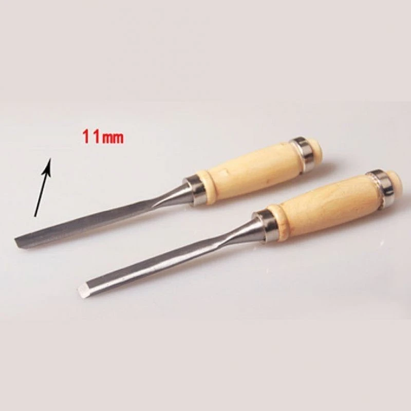 Комплект резбарски длета за дърво Troy, 12 части